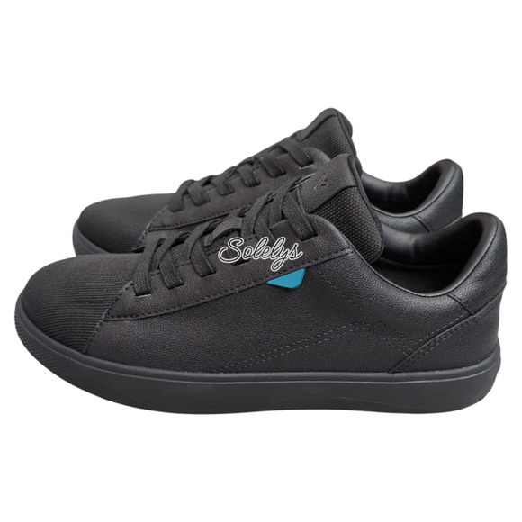 Vessi Soho Womens 7 Waterproof Dyma-Tex Ashphalt Black Low Top Casual Sneaker - Picture 3 of 11